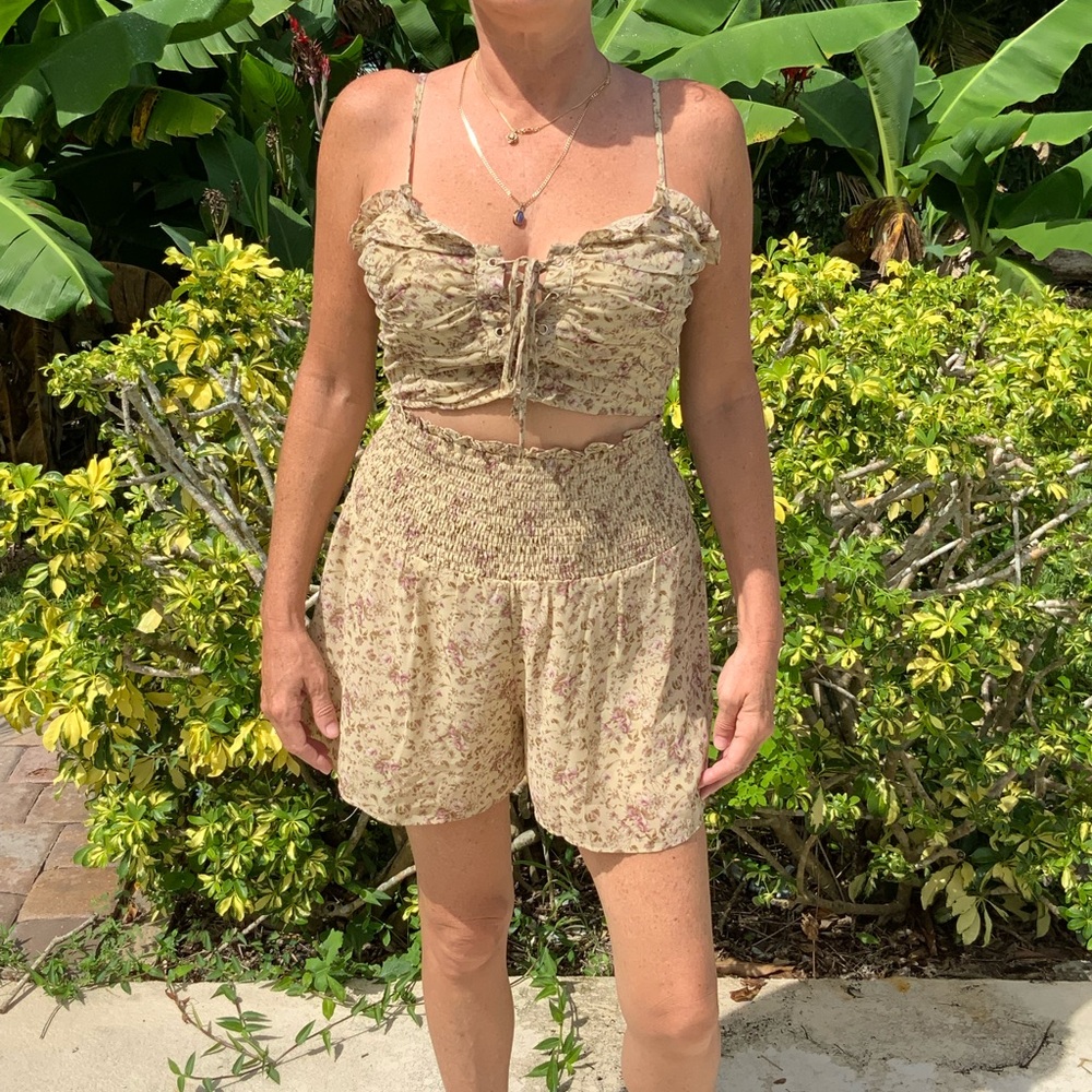 Papaya Short set is breezy and cool